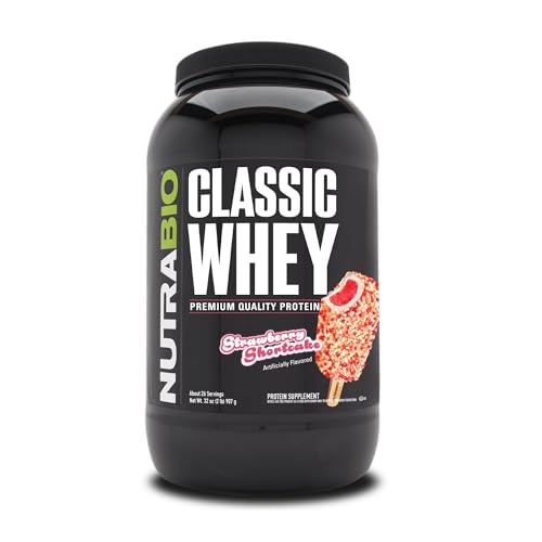 NutraBio Classic Whey Protein Powder- 25G of Protein Per Scoop - Ice Cream Cookie Dream, 2 Pounds