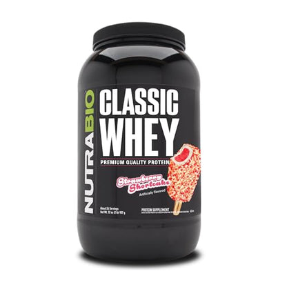 NutraBio Classic Whey Protein Powder- 25G of Protein Per Scoop - Ice Cream Cookie Dream, 2 Pounds