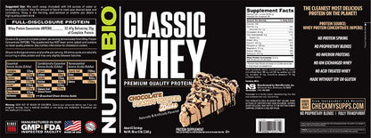 NutraBio Classic Whey Protein Powder- 25G of Protein Per Scoop - Ice Cream Cookie Dream, 2 Pounds