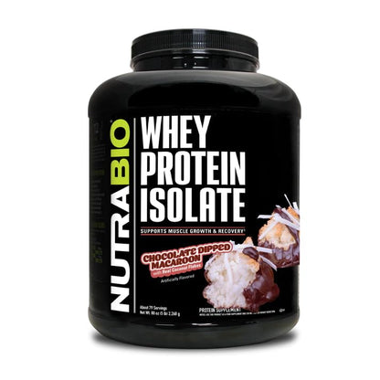 NutraBio Whey Protein Isolate Powder Supplement – 25g of Protein Per Scoop with Complete Amino Acid Profile - Soy and Gluten Free Protein Powder - Zero Fillers and Non-GMO - Alpine Vanilla - 2 Lbs