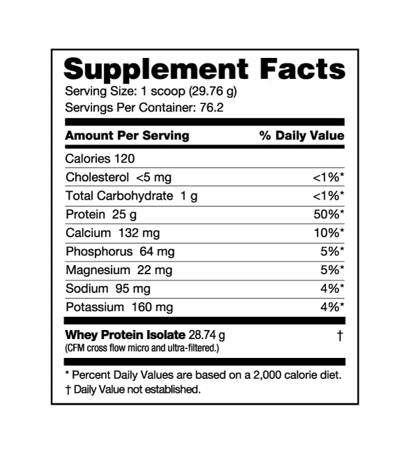 NutraBio Whey Protein Isolate Powder Supplement – 25g of Protein Per Scoop with Complete Amino Acid Profile - Soy and Gluten Free Protein Powder - Zero Fillers and Non-GMO - Alpine Vanilla - 2 Lbs