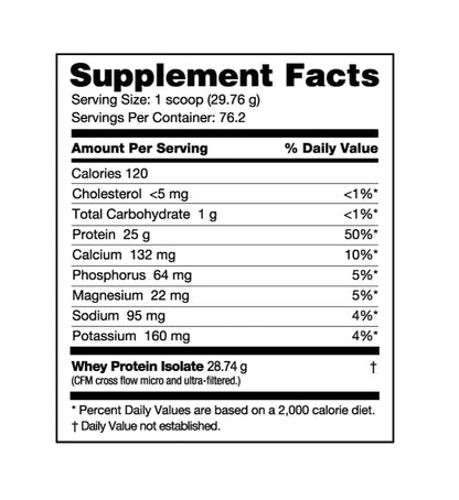 NutraBio Whey Protein Isolate Powder Supplement – 25g of Protein Per Scoop with Complete Amino Acid Profile - Soy and Gluten Free Protein Powder - Zero Fillers and Non-GMO - Alpine Vanilla - 2 Lbs