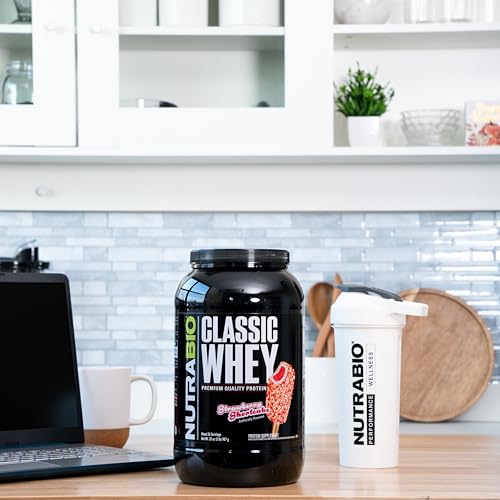 NutraBio Classic Whey Protein Powder- 25G of Protein Per Scoop - Ice Cream Cookie Dream, 2 Pounds