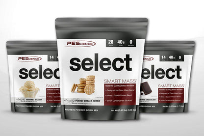 PEScience Protein Powder Supplement Select Smart Mass, Gourmet Chocolate, 28 Servings, Clean Mass Gainer Powder, 3.25 Kilogram