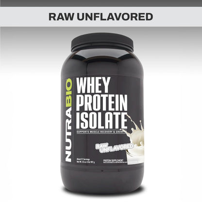 NutraBio Whey Protein Isolate Powder Supplement – 25g of Protein Per Scoop with Complete Amino Acid Profile - Soy and Gluten Free Protein Powder - Zero Fillers and Non-GMO - Alpine Vanilla - 2 Lbs