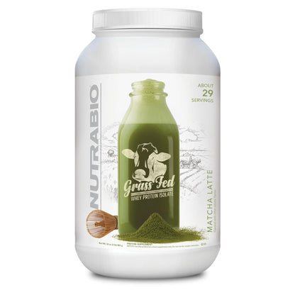 NutraBio Grass Fed Whey Isolate Protein Powder - 25G of Protein Per Scoop - Sugar Free Natural Lean Muscle Protein Supplement - Chocolate Mikshake - 2 Pounds, 29 Servings.