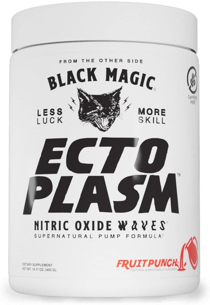 Black Magic Supply Ecto Plasm Non-Stimulant Pump Igniter | Supernatural Pump Formula | Increased Hydration & Vascularity | 20 Scoops | Fruit Punch