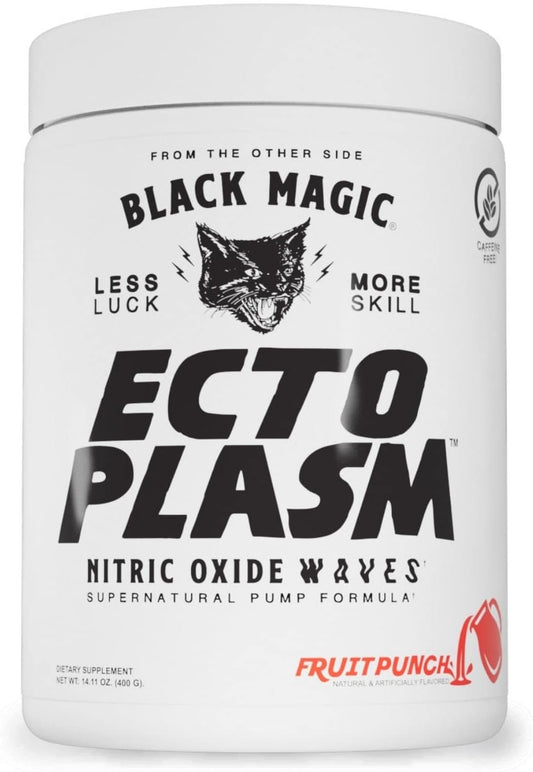 Black Magic Supply Ecto Plasm Non-Stimulant Pump Igniter | Supernatural Pump Formula | Increased Hydration & Vascularity | 20 Scoops | Fruit Punch