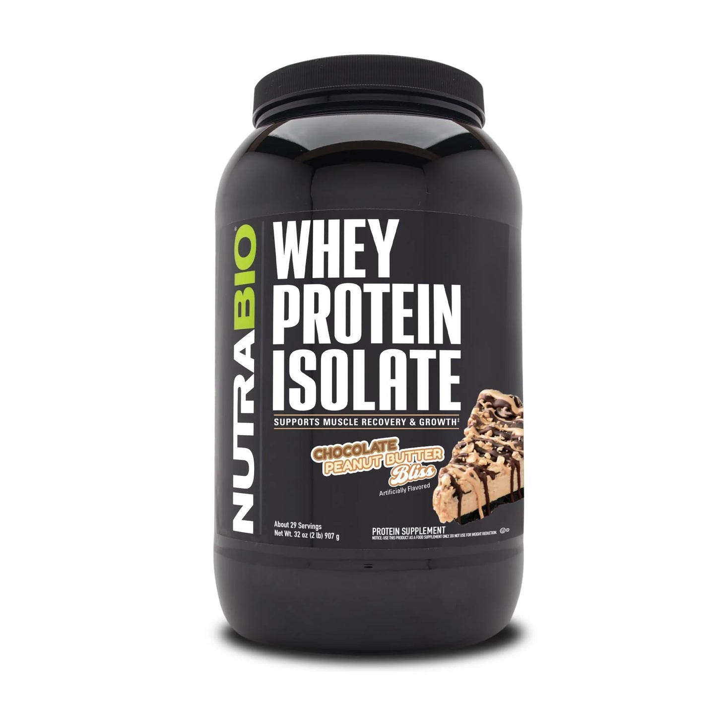 NutraBio Whey Protein Isolate Powder Supplement – 25g of Protein Per Scoop with Complete Amino Acid Profile - Soy and Gluten Free Protein Powder - Zero Fillers and Non-GMO - Alpine Vanilla - 2 Lbs