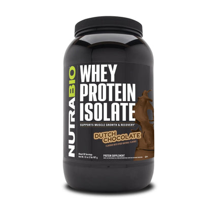 NutraBio Whey Protein Isolate Powder Supplement – 25g of Protein Per Scoop with Complete Amino Acid Profile - Soy and Gluten Free Protein Powder - Zero Fillers and Non-GMO - Alpine Vanilla - 2 Lbs