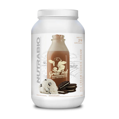 NutraBio Grass Fed Whey Isolate Protein Powder - 25G of Protein Per Scoop - Sugar Free Natural Lean Muscle Protein Supplement - Chocolate Mikshake - 2 Pounds, 29 Servings.