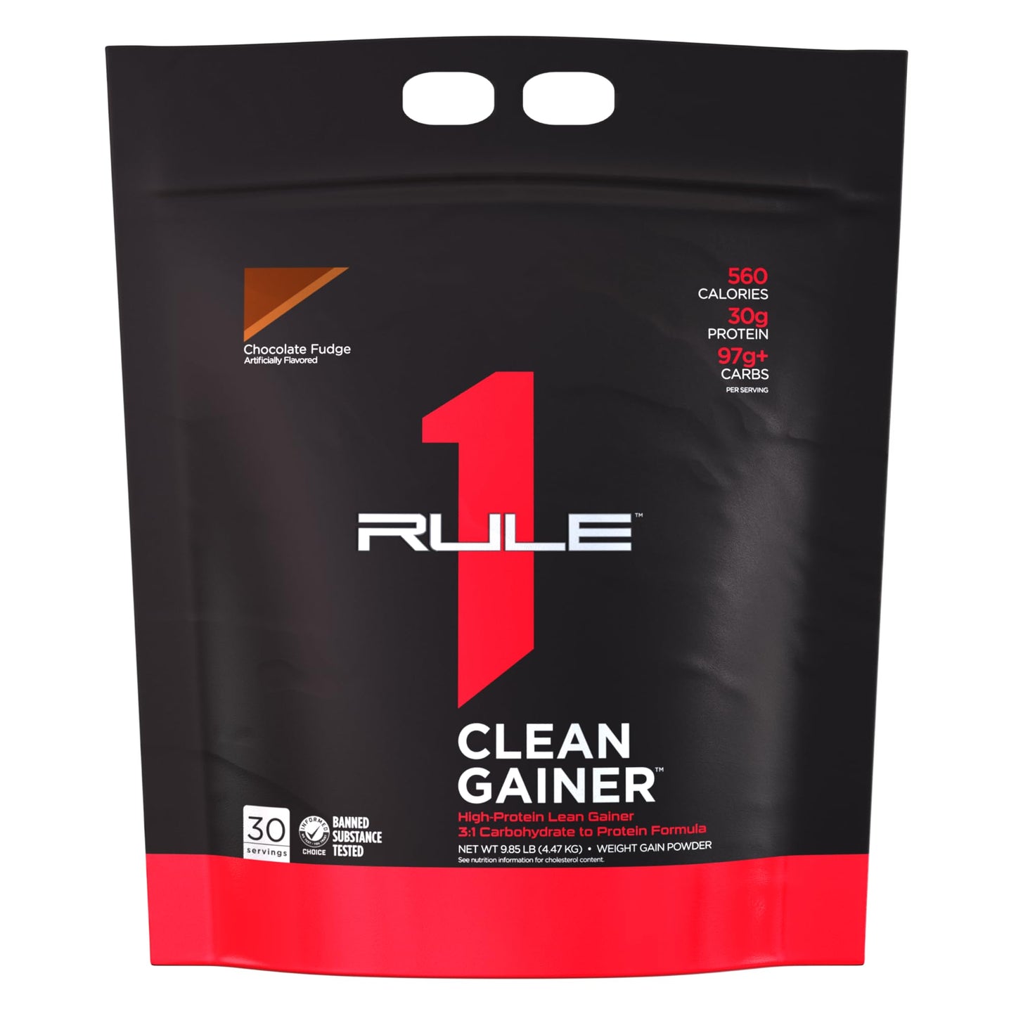 Rule One Proteins, R1 Clean Gainer - High-Protein Lean Gain Formula with 560 Calories, 30g of Full-Spectrum Protein, Over 90g Carbs, Under 6g of Fat (15 Servings, Vanilla Crème)