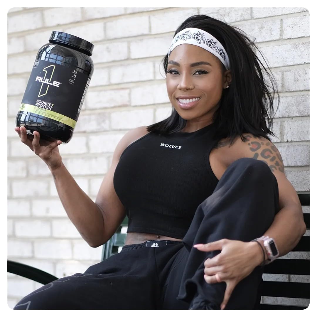 Source 7 Protein – Gelato-Inspired Flavors, Velvety Smooth Texture, 22g Sustained Protein with 10g EAAs from 7 Premium Sources (2 Pounds*, Vanilla)