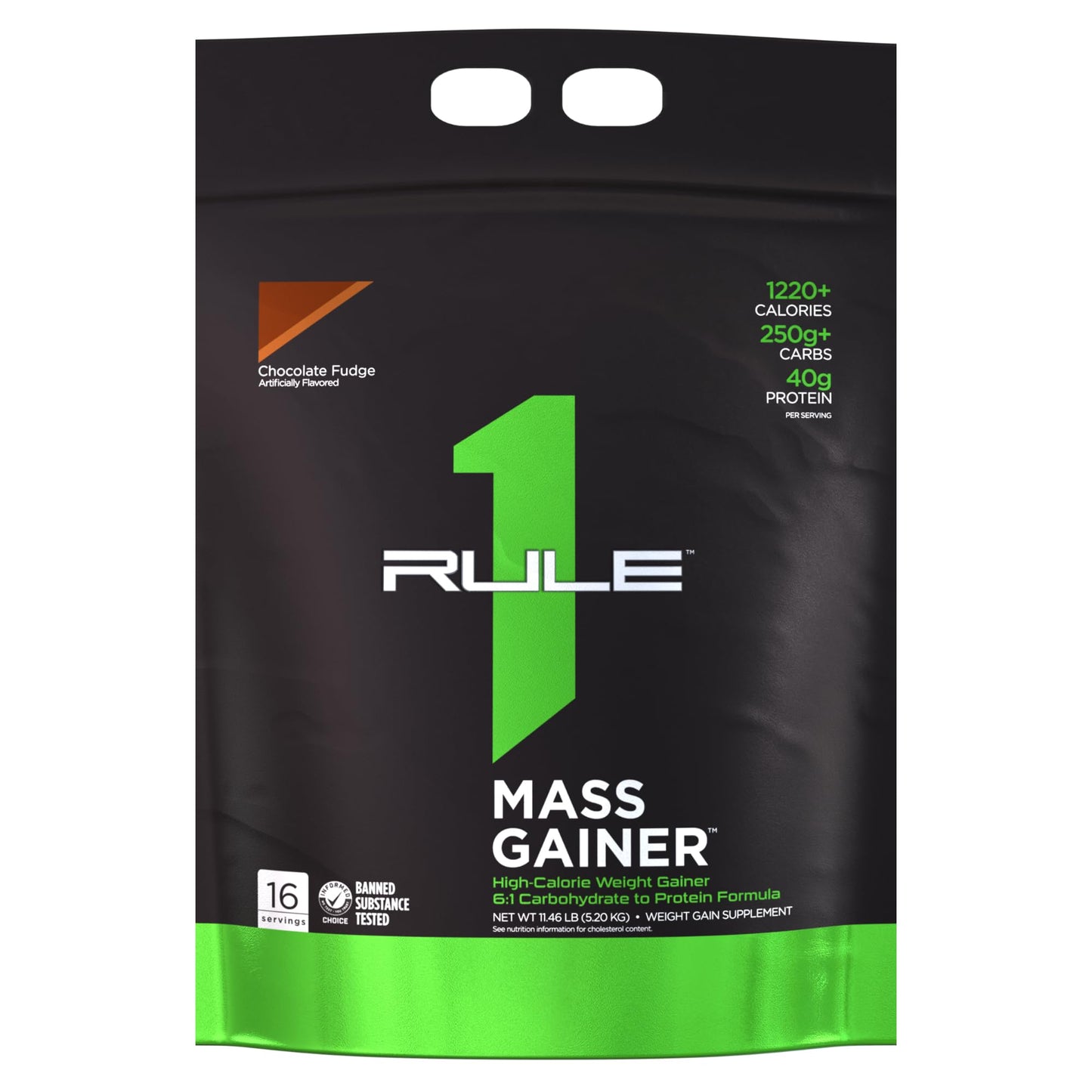 Rule One Proteins, R1 Mass Gainer - Vanilla Crème, High-Calorie Weight Gain Formula with 1,220+ Calories, 250g+ Complex Carb Blend, 40g All-Whey Protein, 8g Fat Per Serving, 6 Pounds, 8 Servings