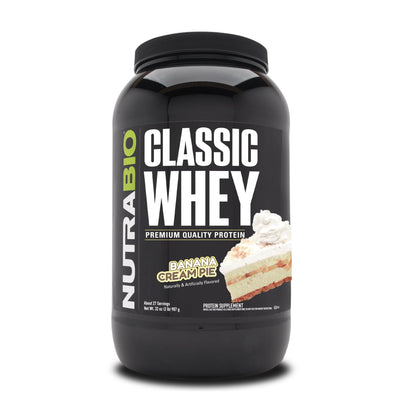 NutraBio Classic Whey Protein Powder- 25G of Protein Per Scoop - Ice Cream Cookie Dream, 2 Pounds