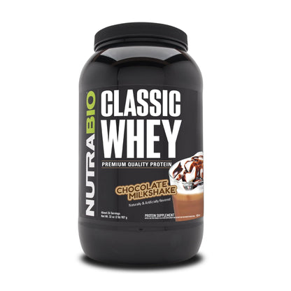 NutraBio Classic Whey Protein Powder- 25G of Protein Per Scoop - Ice Cream Cookie Dream, 2 Pounds