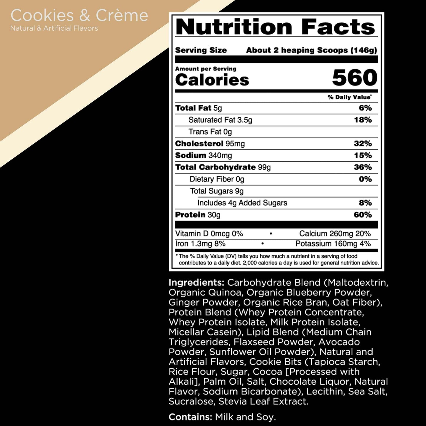 Rule One Proteins, R1 Clean Gainer - High-Protein Lean Gain Formula with 560 Calories, 30g of Full-Spectrum Protein, Over 90g Carbs, Under 6g of Fat (15 Servings, Vanilla Crème)