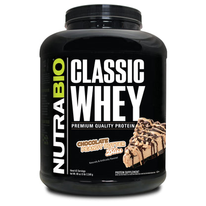 NutraBio Classic Whey Protein Powder- 25G of Protein Per Scoop - Ice Cream Cookie Dream, 2 Pounds