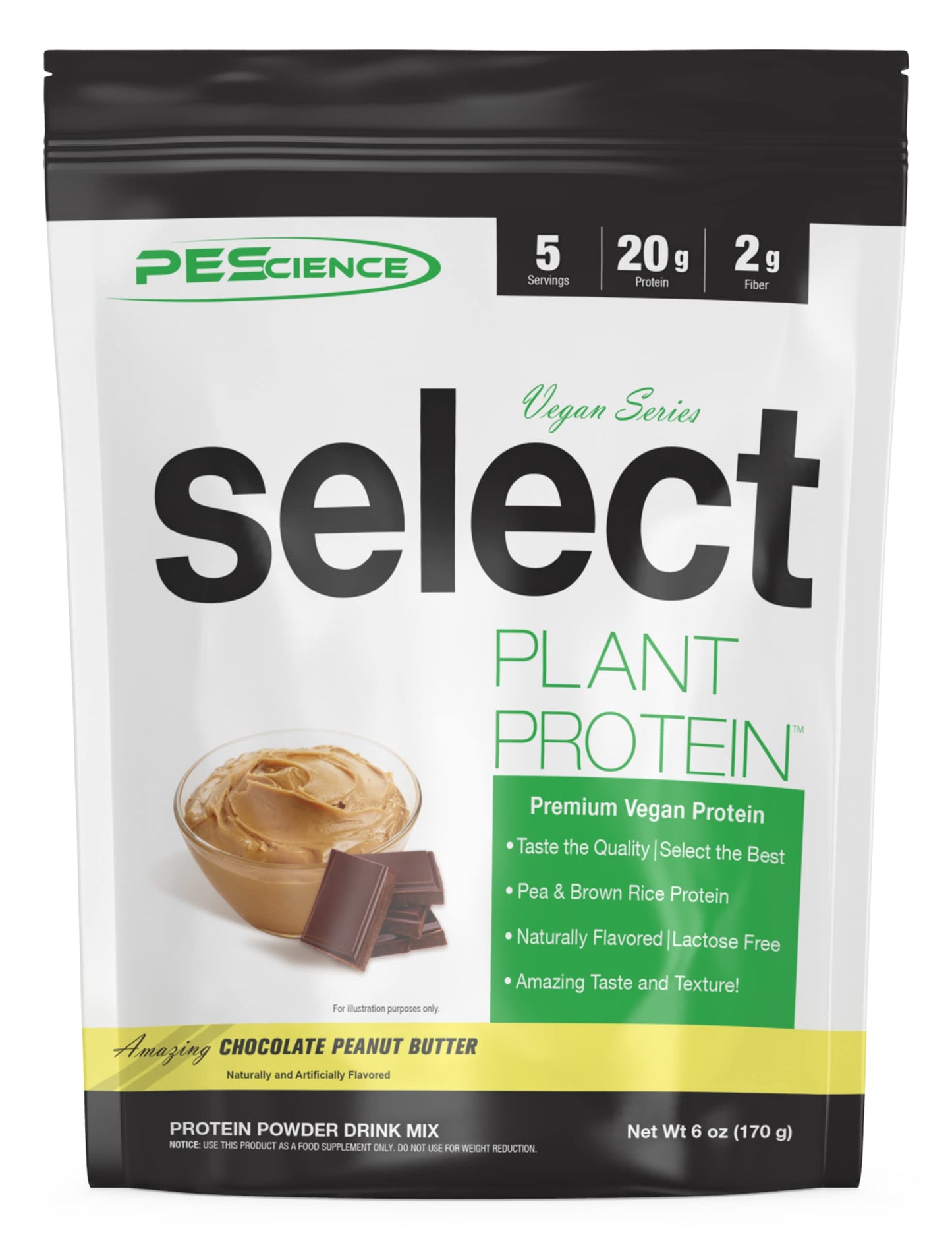 PEScience Select Vegan Plant Based Protein Powder, Vanilla, 27 Serving, Premium Pea and Brown Rice Blend