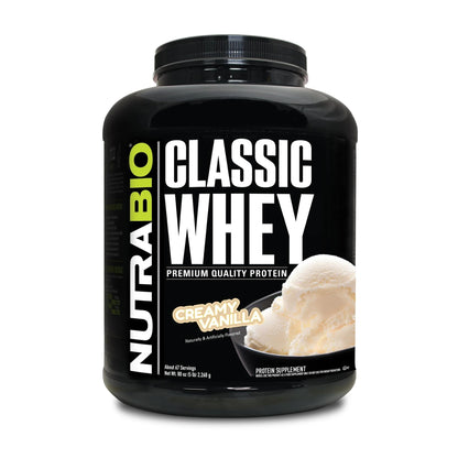 NutraBio Classic Whey Protein Powder- 25G of Protein Per Scoop - Ice Cream Cookie Dream, 2 Pounds