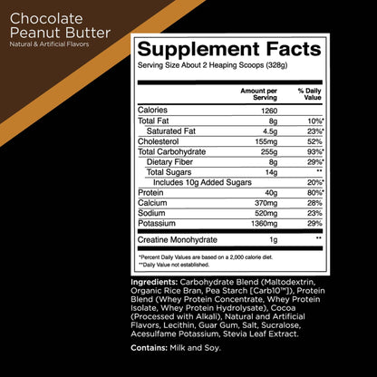 Rule One Proteins, R1 Mass Gainer - Vanilla Crème, High-Calorie Weight Gain Formula with 1,220+ Calories, 250g+ Complex Carb Blend, 40g All-Whey Protein, 8g Fat Per Serving, 6 Pounds, 8 Servings