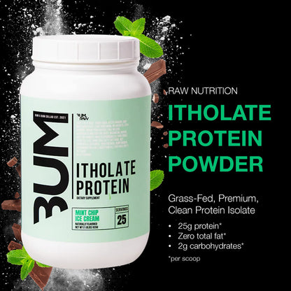 RAW Whey Isolate Protein Powder, Vanilla Oatmeal Cookie (CBUM Itholate Protein) - 100% Grass-Fed Sports Nutrition for Muscle Growth & Recovery - Low-Fat, Low Carb, Naturally Flavored - 25 Servings