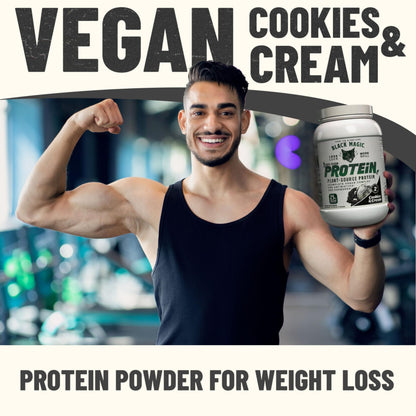 Worldwide Nutrition Bundle: Black Magic Multi-Source Protein - Whey, Egg, and Casein Complex with Enzymes & MCT Powder - Vegan Peanut Butter Protein Powder - 2 LB with Bonus Key Chain