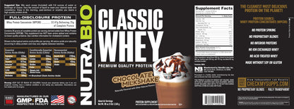 NutraBio Classic Whey Protein Powder- 25G of Protein Per Scoop - Ice Cream Cookie Dream, 2 Pounds