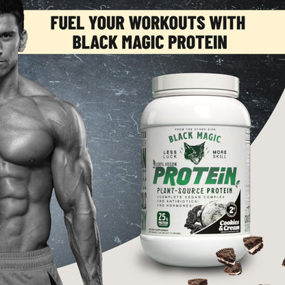 Worldwide Nutrition Bundle: Black Magic Multi-Source Protein - Whey, Egg, and Casein Complex with Enzymes & MCT Powder - Vegan Peanut Butter Protein Powder - 2 LB with Bonus Key Chain